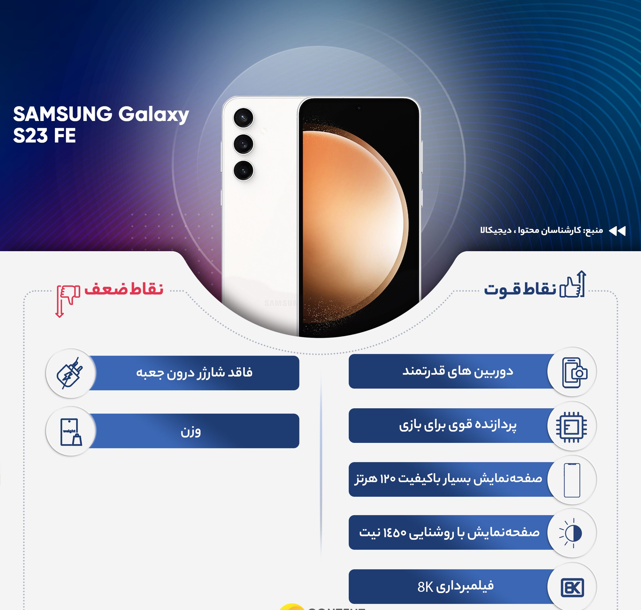 گوشی موبایل سامسونگ مدل Galaxy S23 FE دو سیم کارت ظرفیت 256 گیگابایت و رم 8 گیگابایت - ویتنام